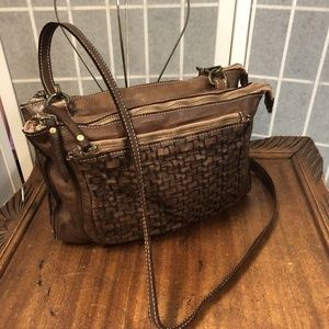 Constanza Rota,Vintage Purse Genuine Leather,zipper pockets,shoulder strap bag.!